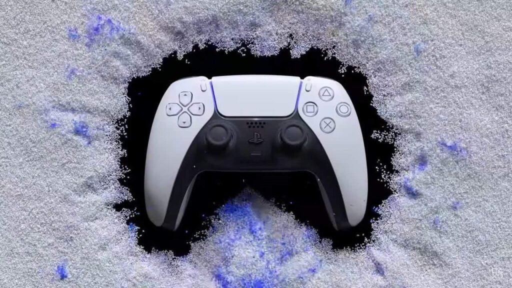 O DualSense é muito mais que um simples controle. Ele representa uma revolução na forma como interagimos com os jogos do PlayStation 5. Seu design ergonômico e elegante mistura o branco com detalhes em preto e azul, transmitindo modernidade e conforto.
