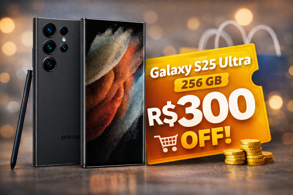 Galaxy S25 Ultra com desconto, só no Mercado Livre.
