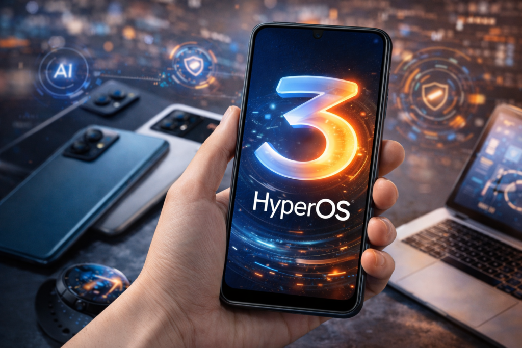 Celular da xiaomi recebendo atualização HyperOS 3